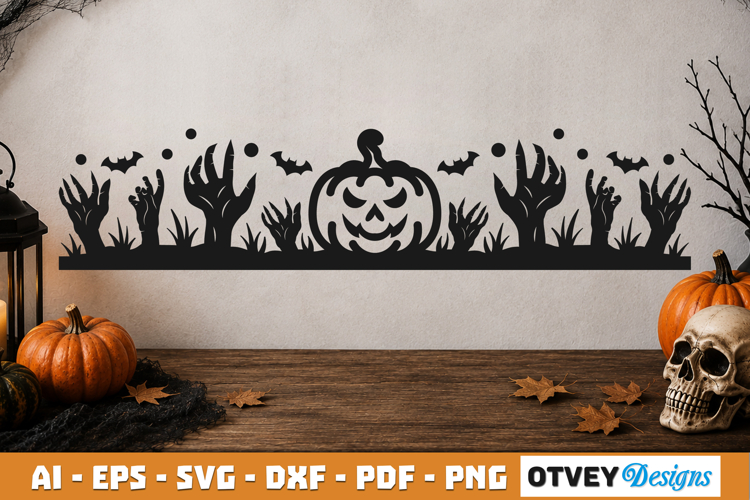 Halloween Border SVG Cut File