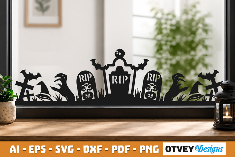 Halloween Border SVG Cut File