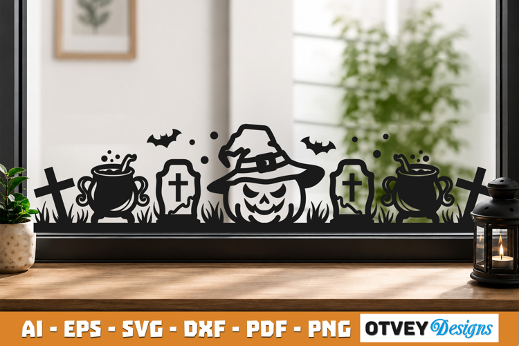 Halloween Border SVG Cut File
