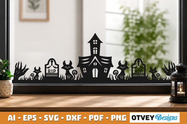 Halloween Border SVG Cut File