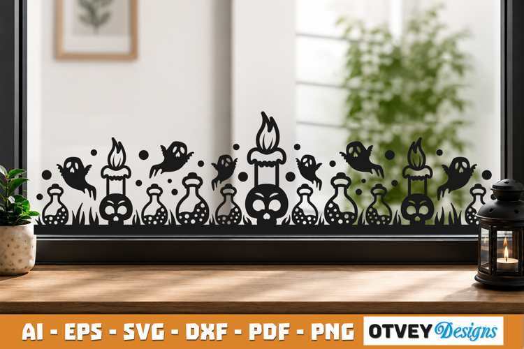 Halloween Border SVG Cut File