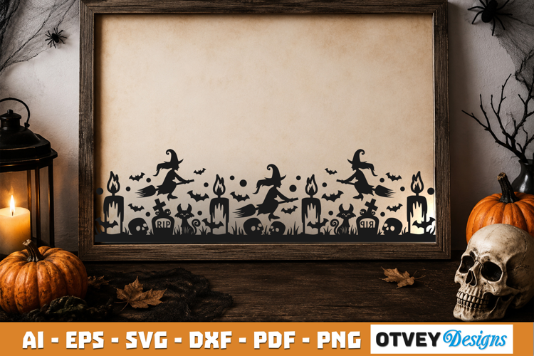 Halloween Border SVG Cut File