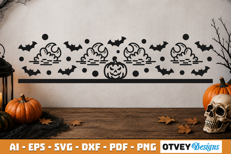 Halloween Border SVG Cut File