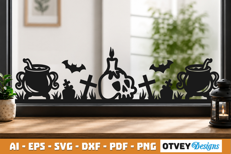 Halloween Border SVG Cut File