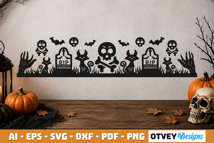 Halloween Border SVG Cut File