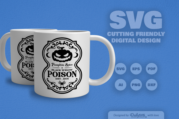 Halloween Bottle Label SVG