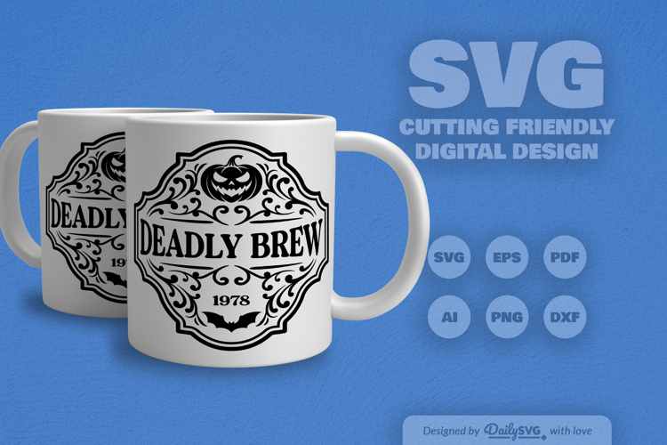 Halloween Bottle Label SVG