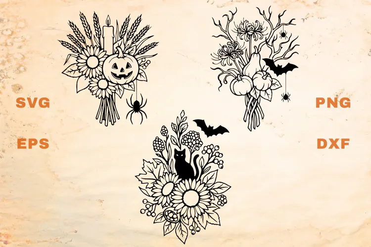 Halloween Fall Bouquets