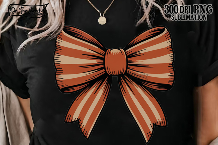 Halloween Bow Coquette PNG Clipart Orange