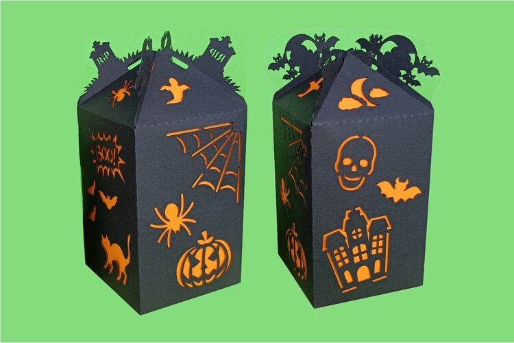 Halloween Box SVG, Files, Decor Party, Halloween Treat Box example image 1