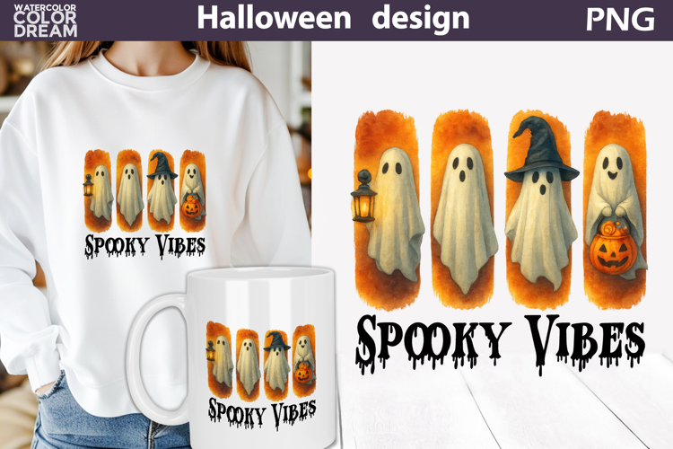 Halloween Ghost Brush Strokes | Spooky Vibes