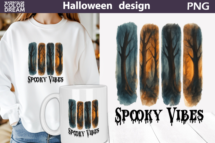 Dark Halloween Brush Strokes | Spooky Vibes