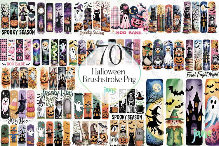 Halloween Brushstroke Png Sublimation