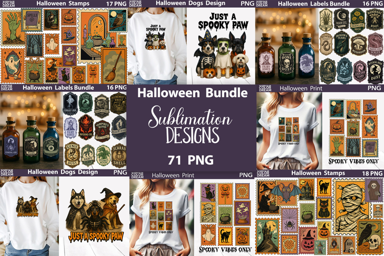 Halloween Stamps Bundle | Potion Apothecary Label Bundle