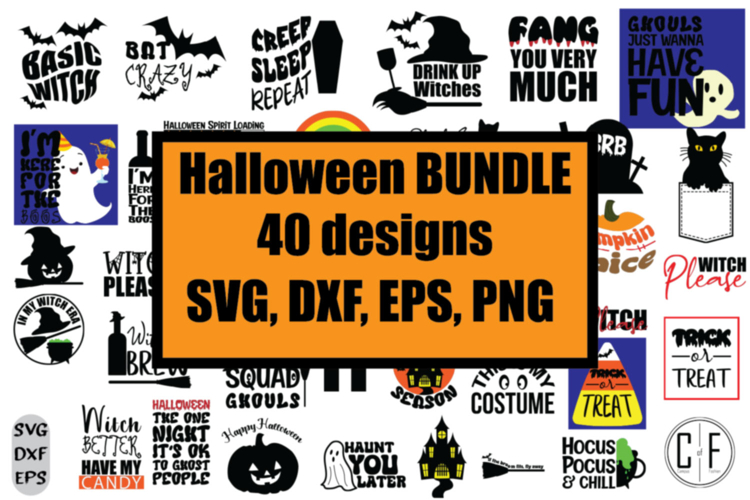 Halloween SVG Bundle | EPS DXF PNG Included