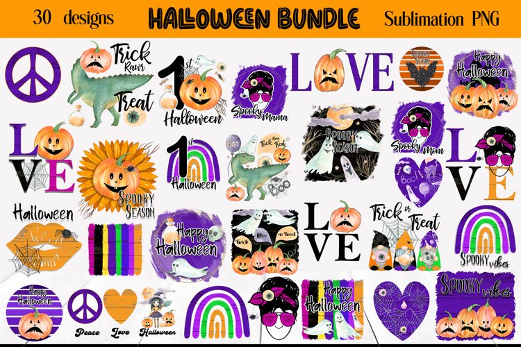 Halloween Sublimation Bundle | Sublimation Designs PNG example image 1