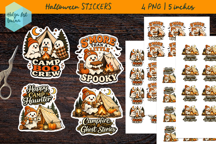 Cute Halloween, Stickers printable PNG
