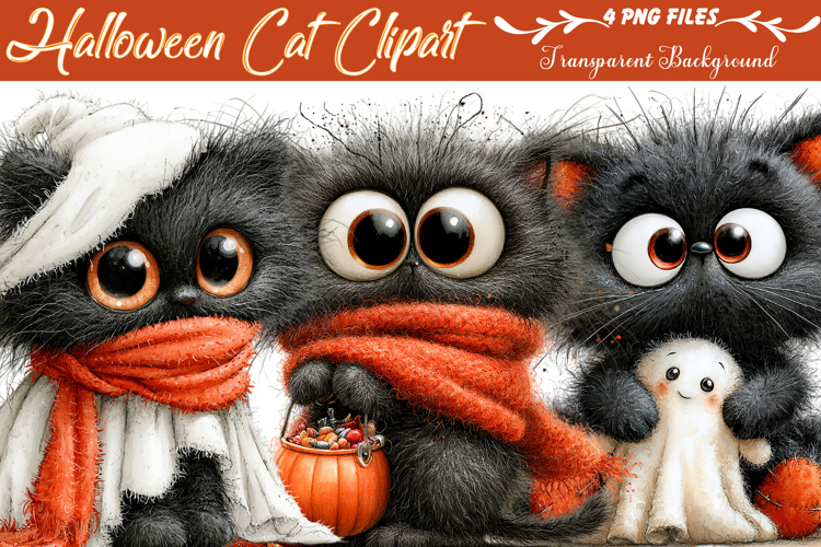 Halloween Cat Clipart Image 9