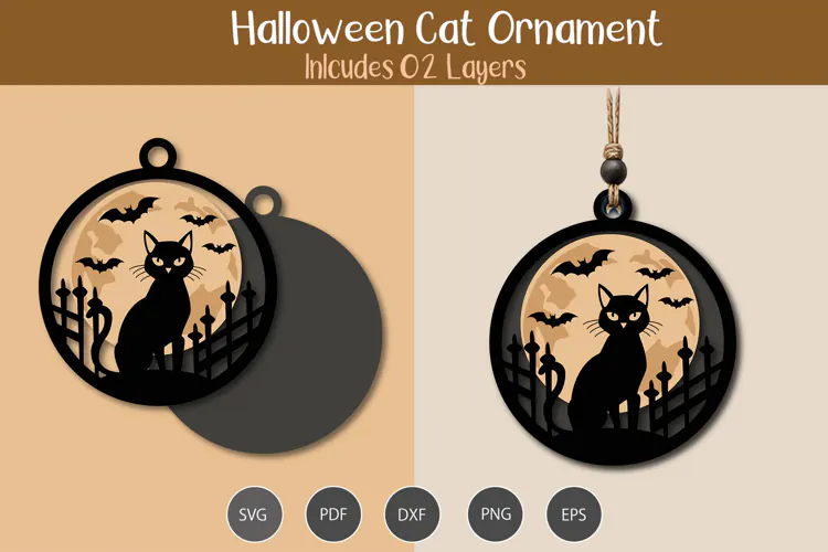 Halloween Cat Ornament