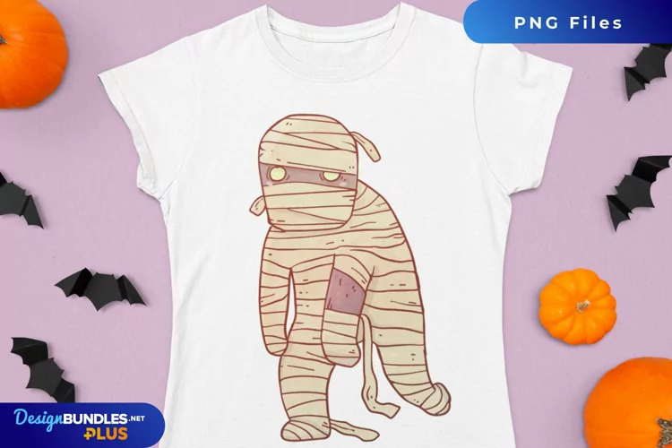 Halloween Mummy Watercolor Sublimation