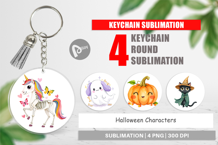 Keychain Halloween Characters