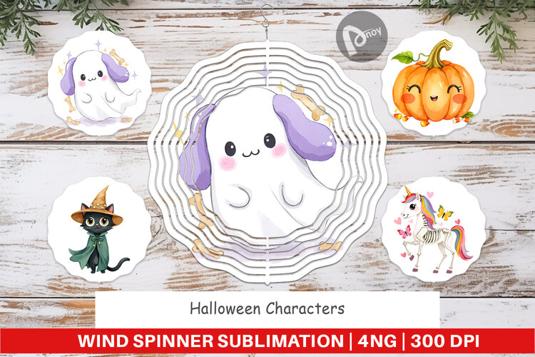 Wind Spinner Halloween Characters example image 1