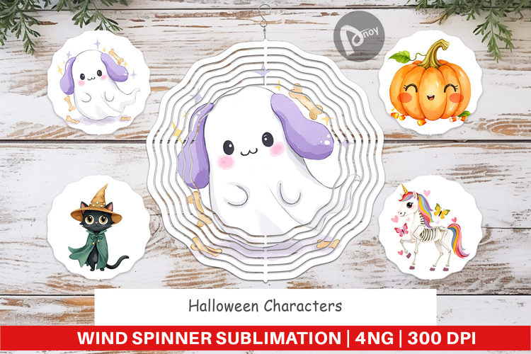 Wind Spinner Halloween Characters