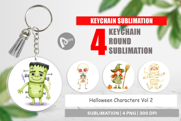 Keychain Halloween Characters