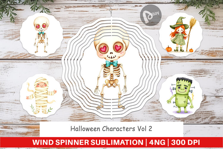 Wind Spinner Halloween Characters example image 1