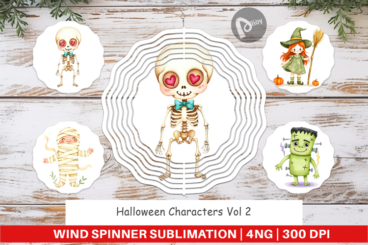 Wind Spinner Halloween Characters