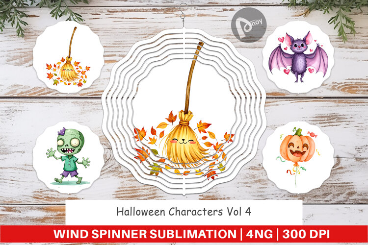 Wind Spinner Halloween Characters example image 1