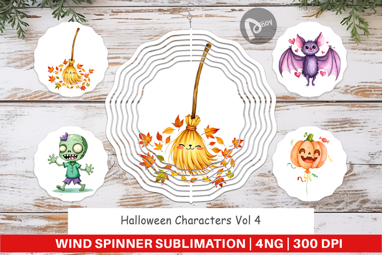 Wind Spinner Halloween Characters