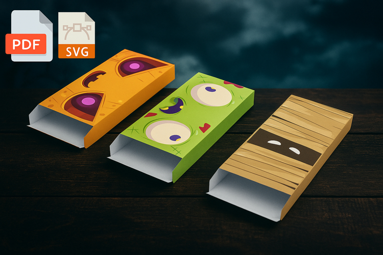 Box for Halloween-themed chocolate bar