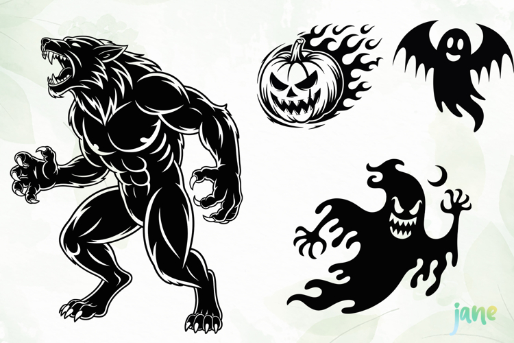 Halloween Clipart SVG Sublimation