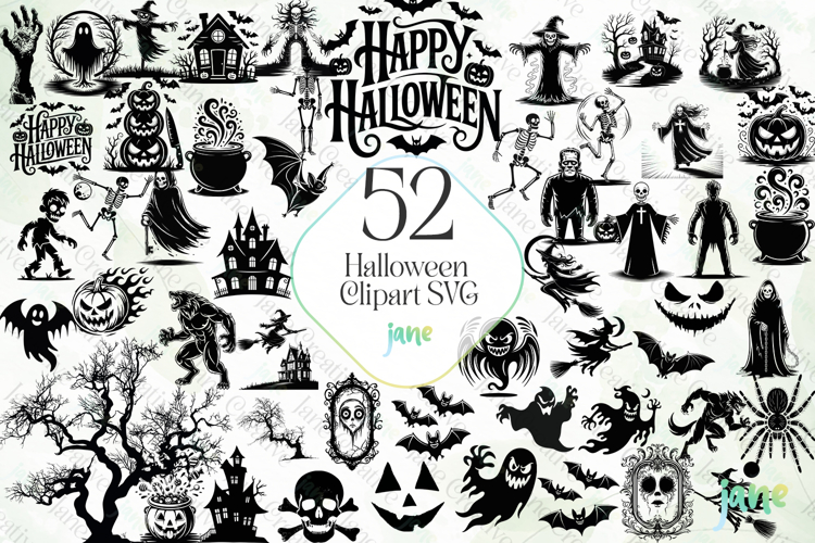 Halloween Clipart SVG Sublimation