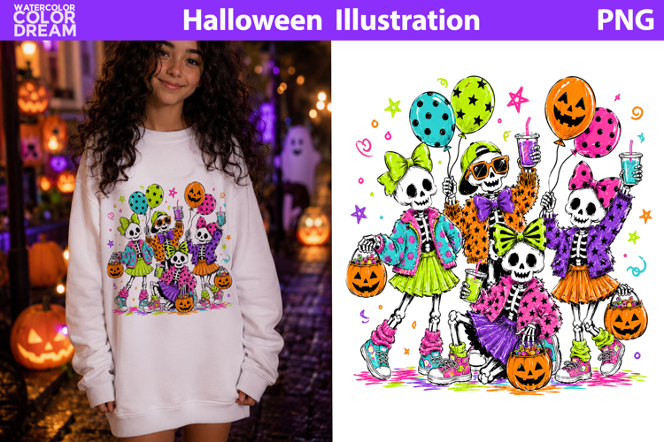 Halloween Skeleton Crew | Funny Sublimation