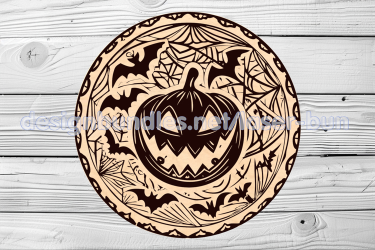 Halloween coaster engraving laser cut. SVG PDF AI files