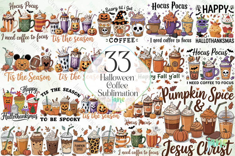 Halloween Coffee Sublimation