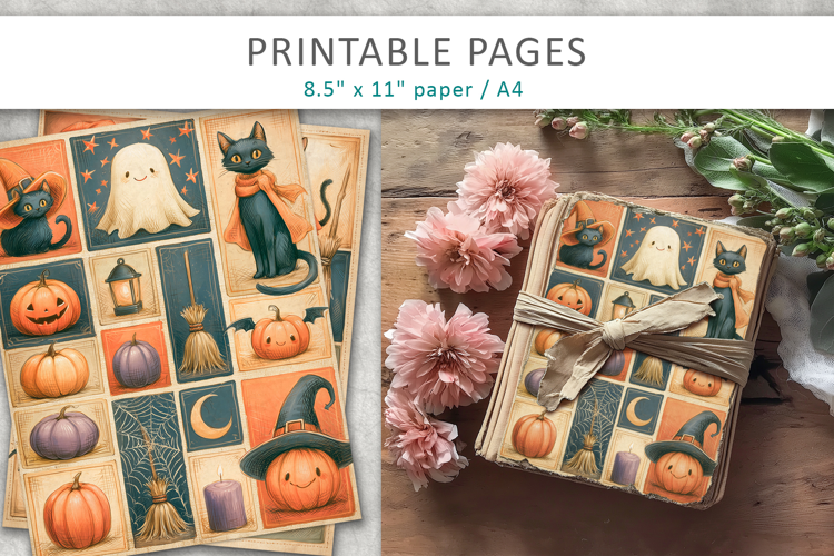 Halloween Journal Pages, Halloween Scrapbook