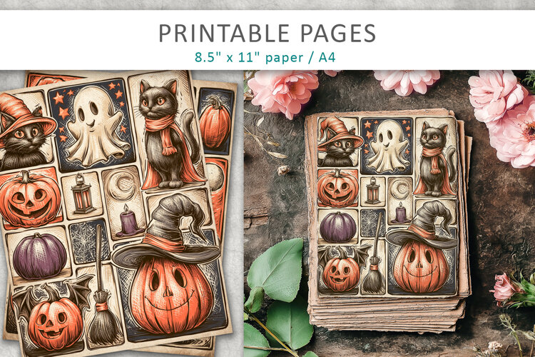 Halloween Craft Supplies, Journal Pages example image 1