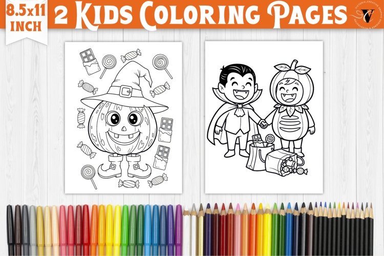 Halloween Kids Coloring Pages | Coloring book