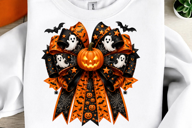 Halloween Coquette Bow Png