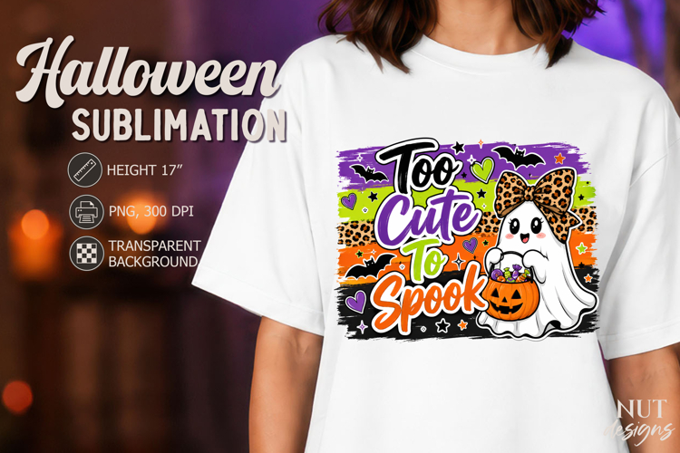 School ghost Kawaii Halloween Too Cute to Spook
