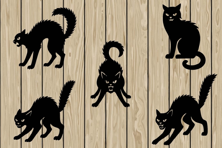 Spooky Cat Svg Image 7