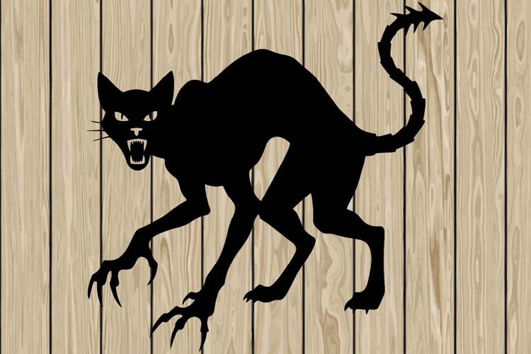 Spooky Cat Svg Image 22