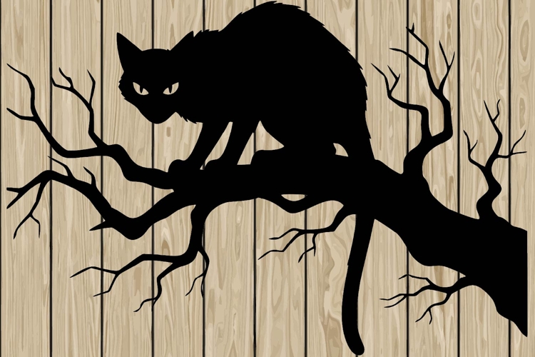 Spooky Cat Svg Image 17