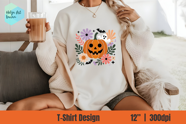 Cute Halloween Sublimation T-shirt PNG