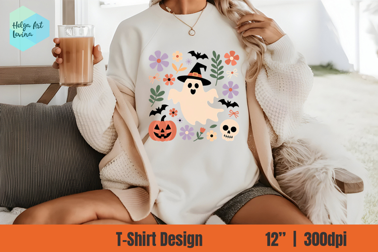 Cute Halloween Sublimation T-shirt PNG