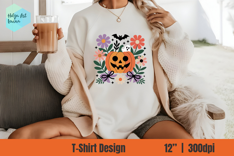 Cute Halloween Sublimation T-shirt PNG