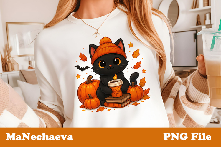 Black Cat Clipart Image 16